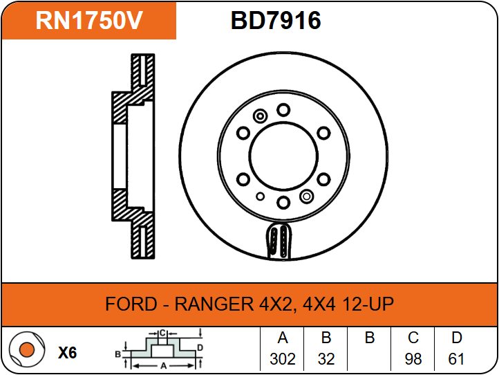 Producto NiBK RN1750V