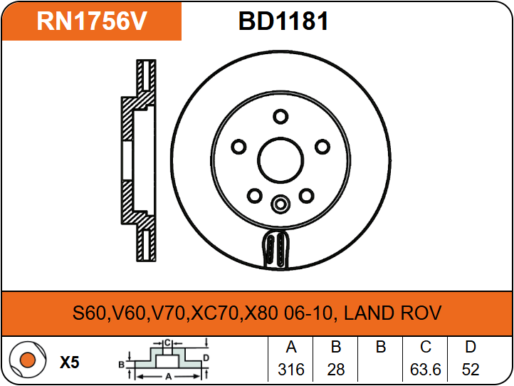 Producto NiBK RN1756V