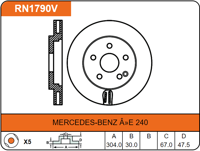 Producto NiBK RN1790V