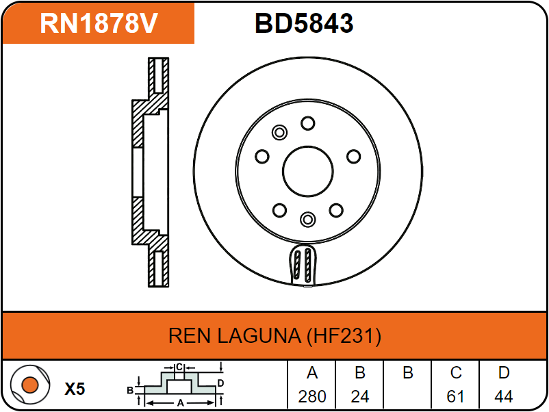 Producto NiBK RN1878V