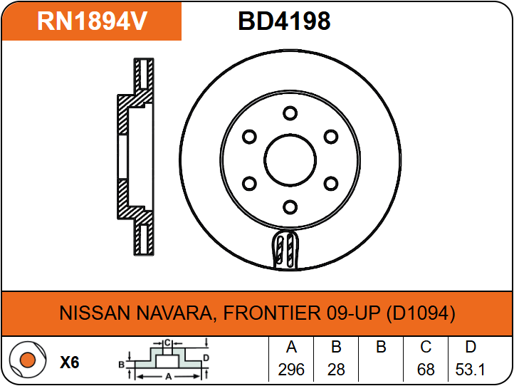 Producto NiBK RN1894V