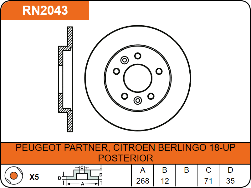 Producto NiBK RN2043