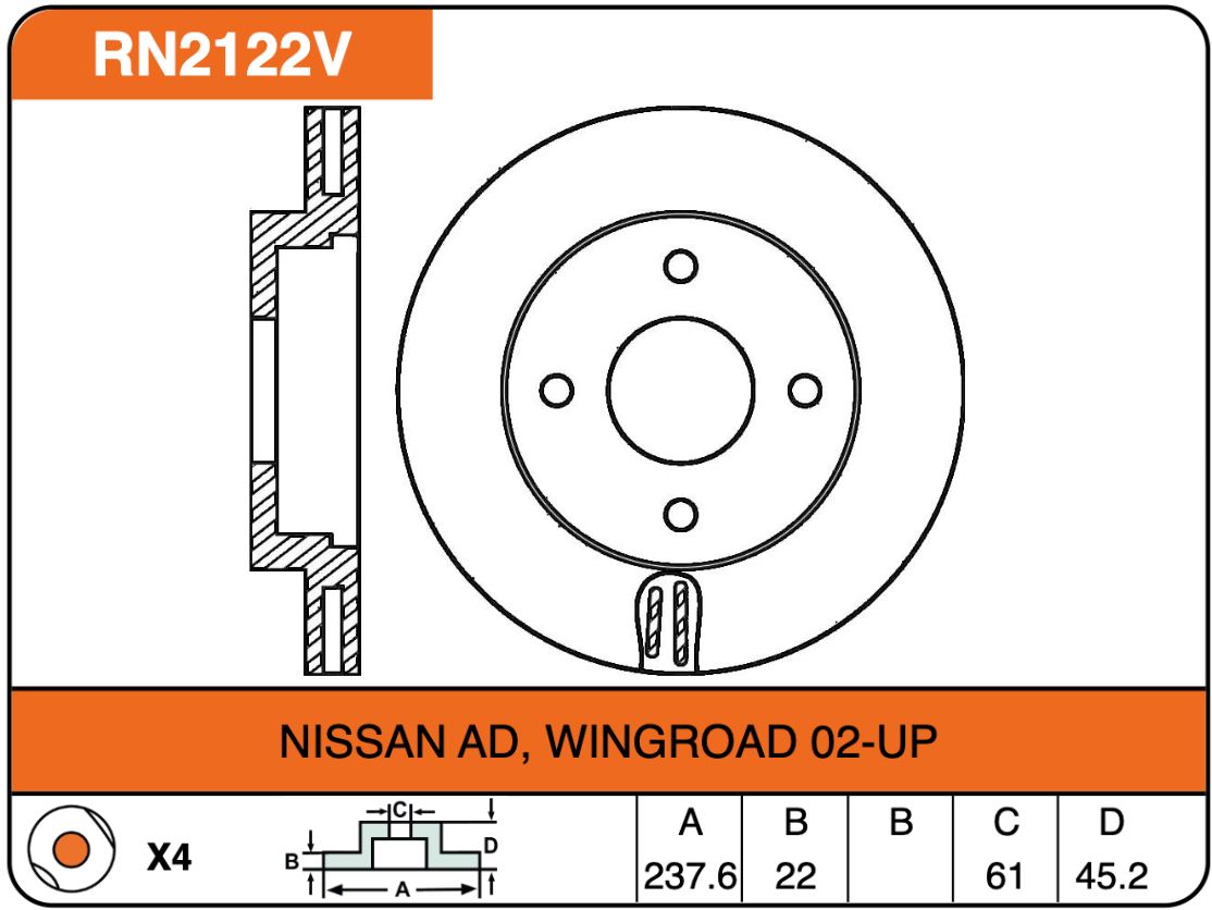 Producto NiBK RN2122V
