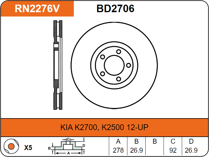 Producto NiBK RN2276V