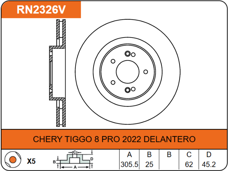 Producto NiBK RN2326V