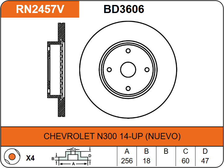Producto NiBK RN2457V