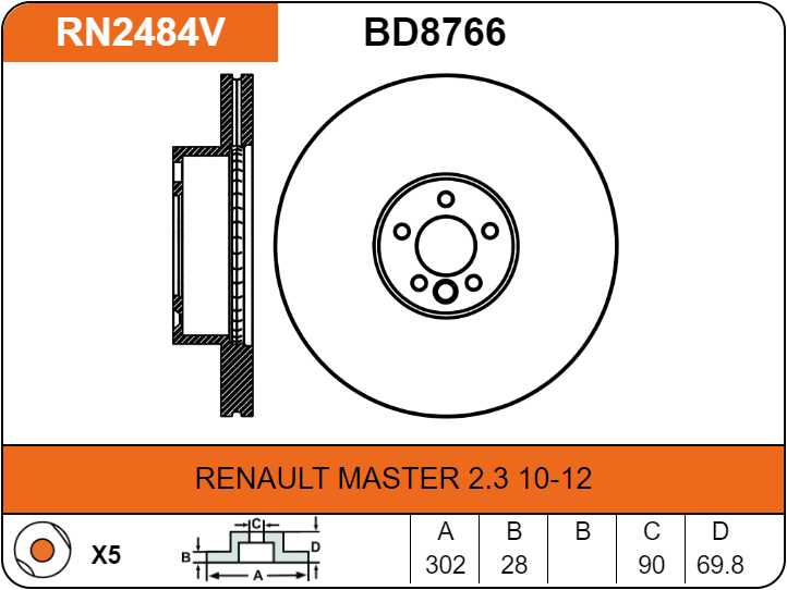 Producto NiBK RN2484V