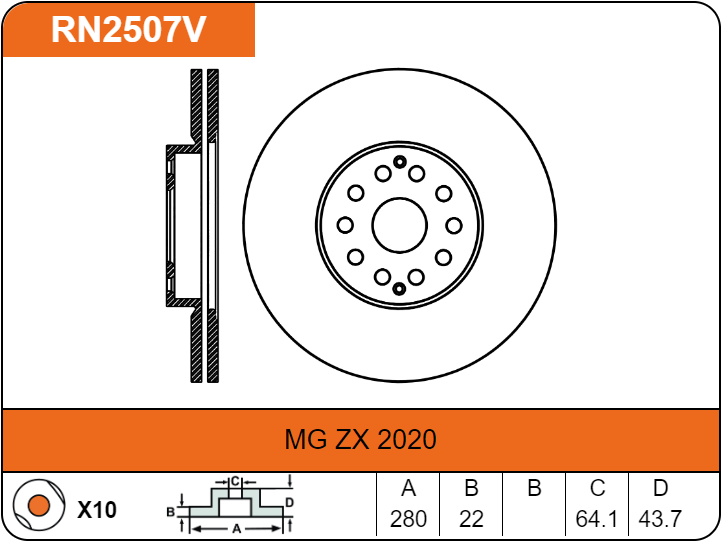 Producto NiBK RN2507V