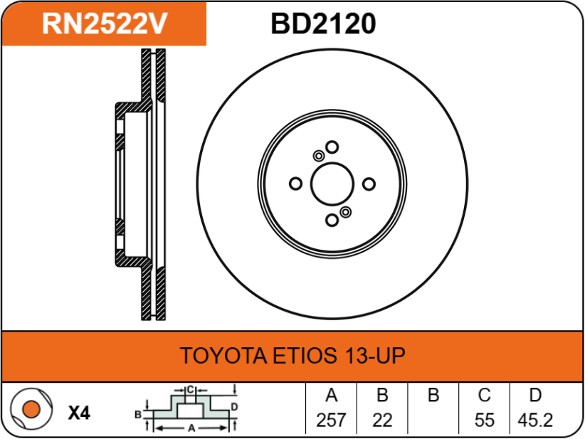 Producto NiBK RN2522V