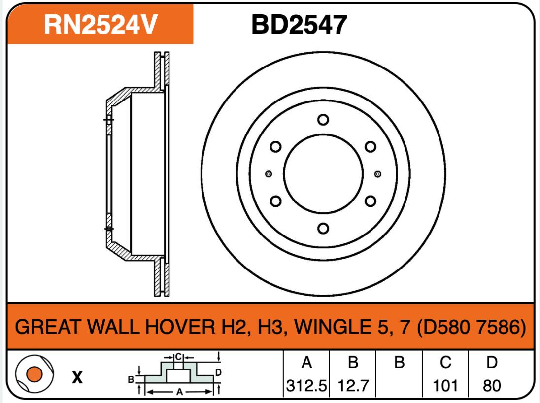 Producto NiBK RN2524V