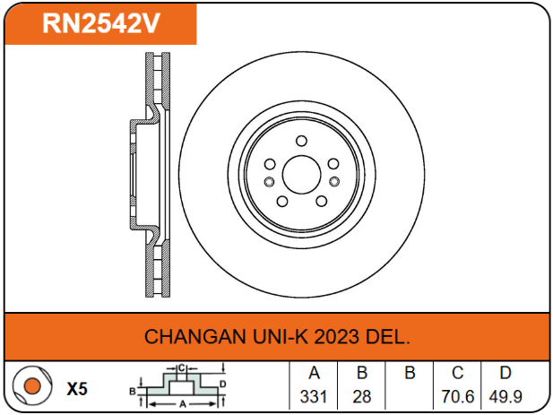 Producto NiBK RN2542V