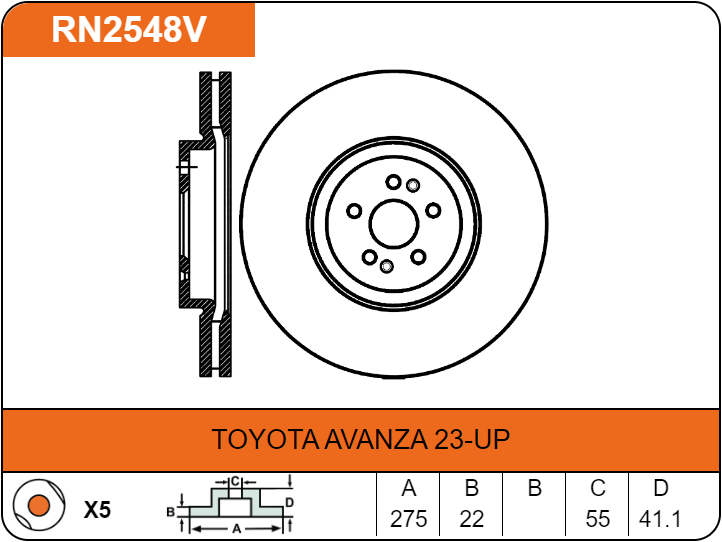 Producto NiBK RN2548V
