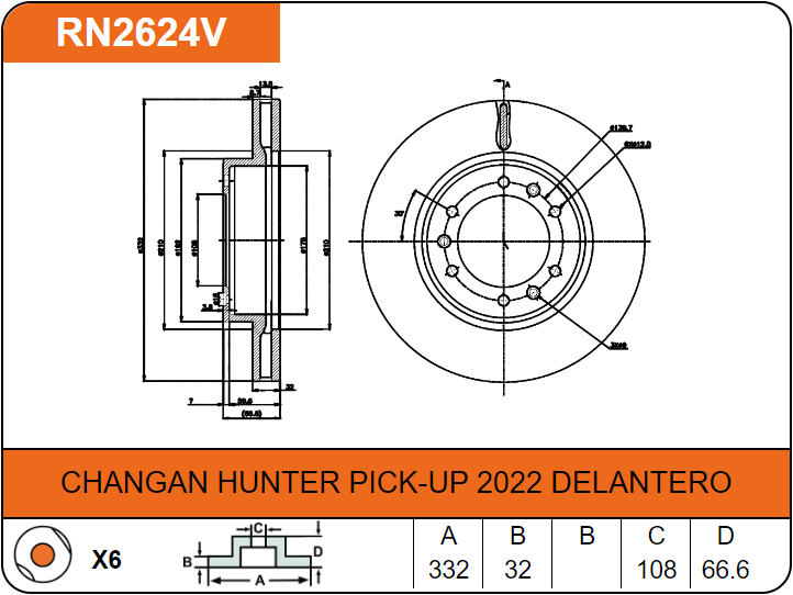 Producto NiBK RN2624V