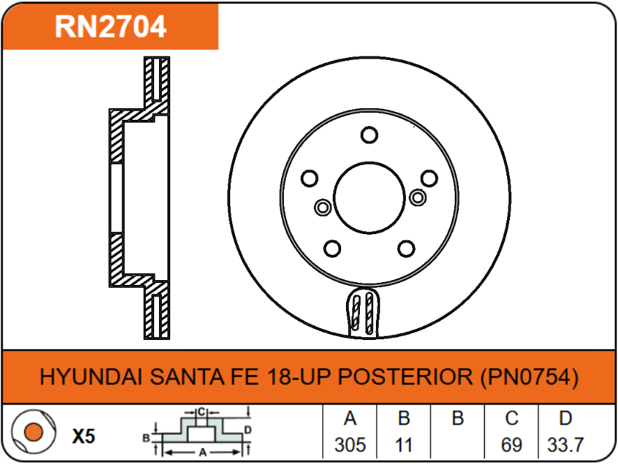 Producto NiBK RN2704