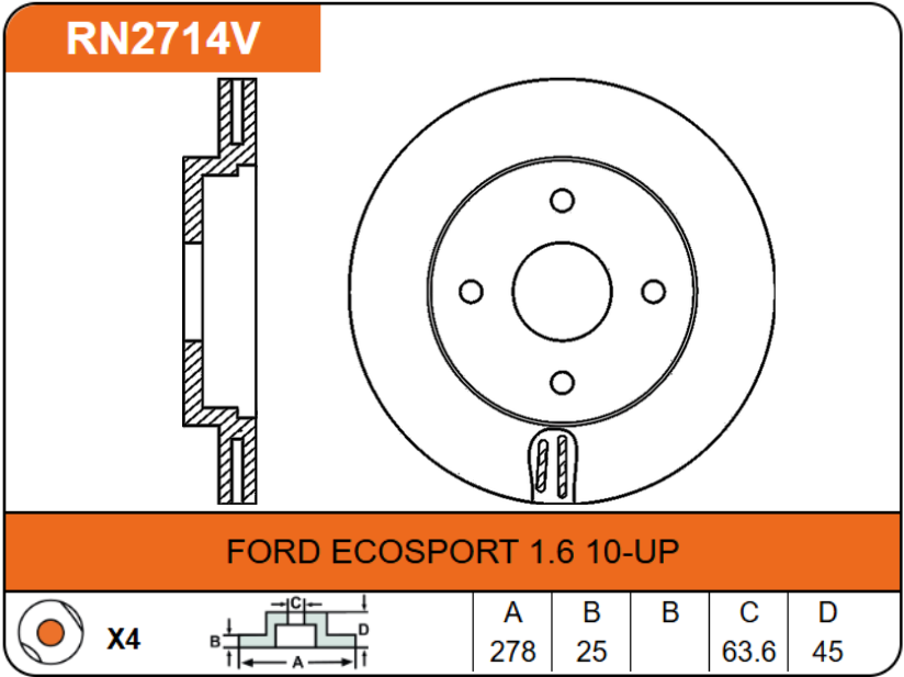 Producto NiBK RN2714V