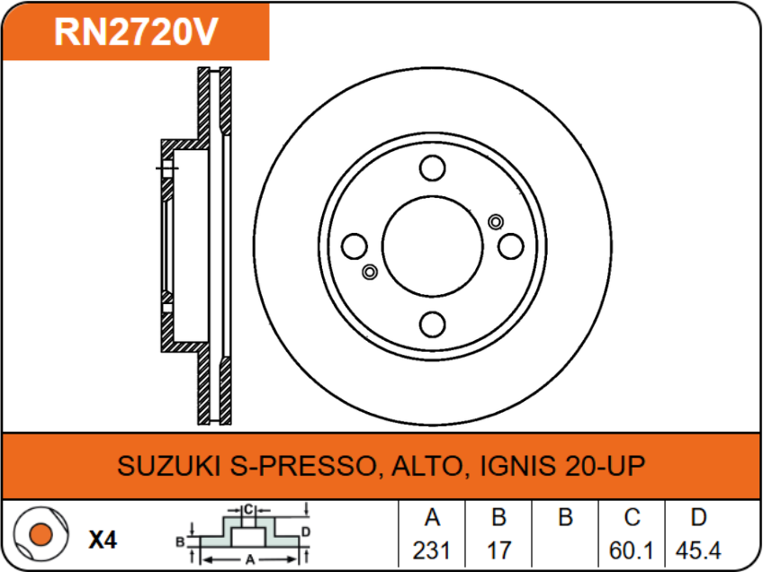 Producto NiBK RN2720V