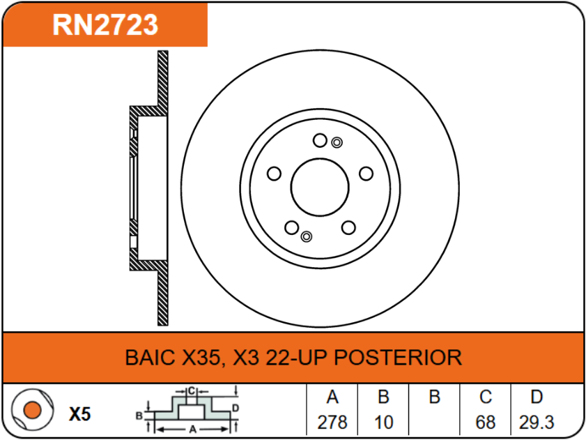 Producto NiBK RN2723