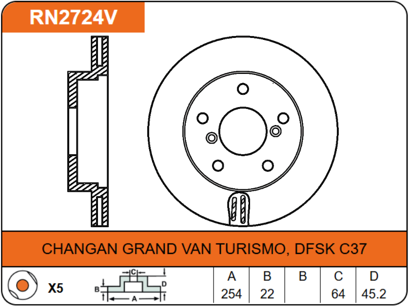Producto NiBK RN2724V