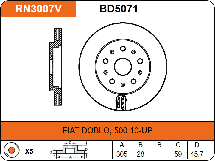 Producto NiBK RN3007V