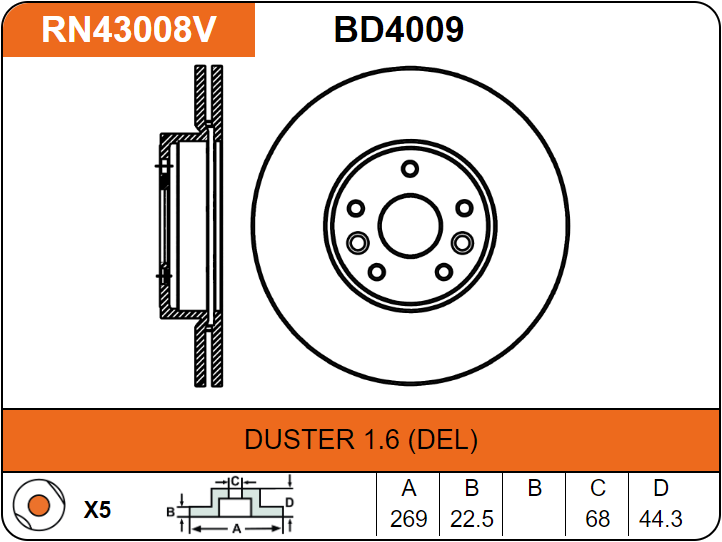 Producto NiBK RN43008V